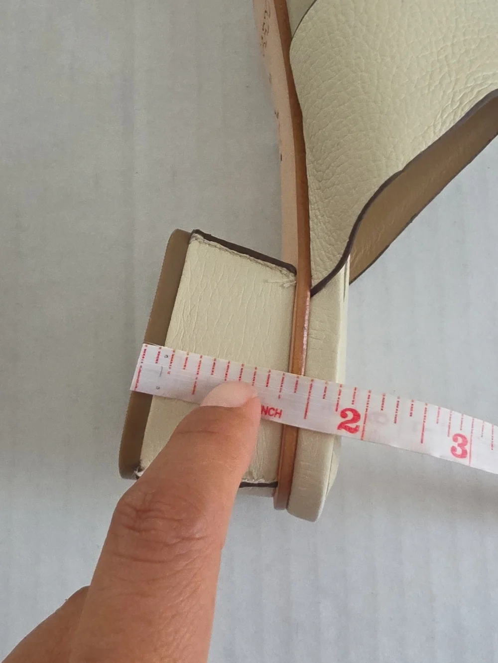Bernardo Jewel Cream Leather Heeled Slide Sandal Women 7.5